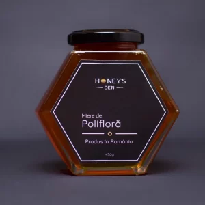 Borcan miere poliflora 430 Honey's Den